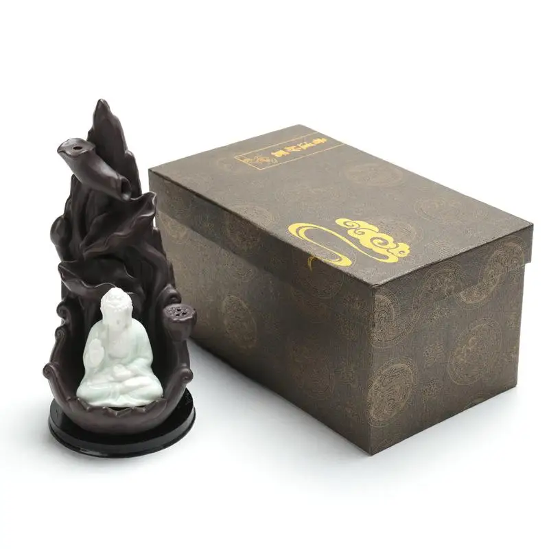 Горелка для благовоний с обратным потоком, Керамические ремесла, держатель для благовоний, украшение для дома, Подарочная коробка, Будда, мо...
Горелка для благовоний с обратным потоком, Керамические ремесла, держатель для благовоний, украшение для дома, Подарочная коробка, Будда, мо...