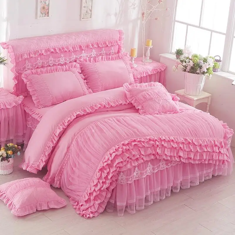 Luxury Bedding Sets Lace Home 3 Pcs Duvet Cover Comforter Cotton Bedding Sets Queen/King Soft Duvet Cover Beds with pillowcases 
Luxury Bedding Sets Lace Home 3 Pcs Duvet Cover Comforter Cotton Bedding Sets Queen/King Soft Duvet Cover Beds with pillowcases