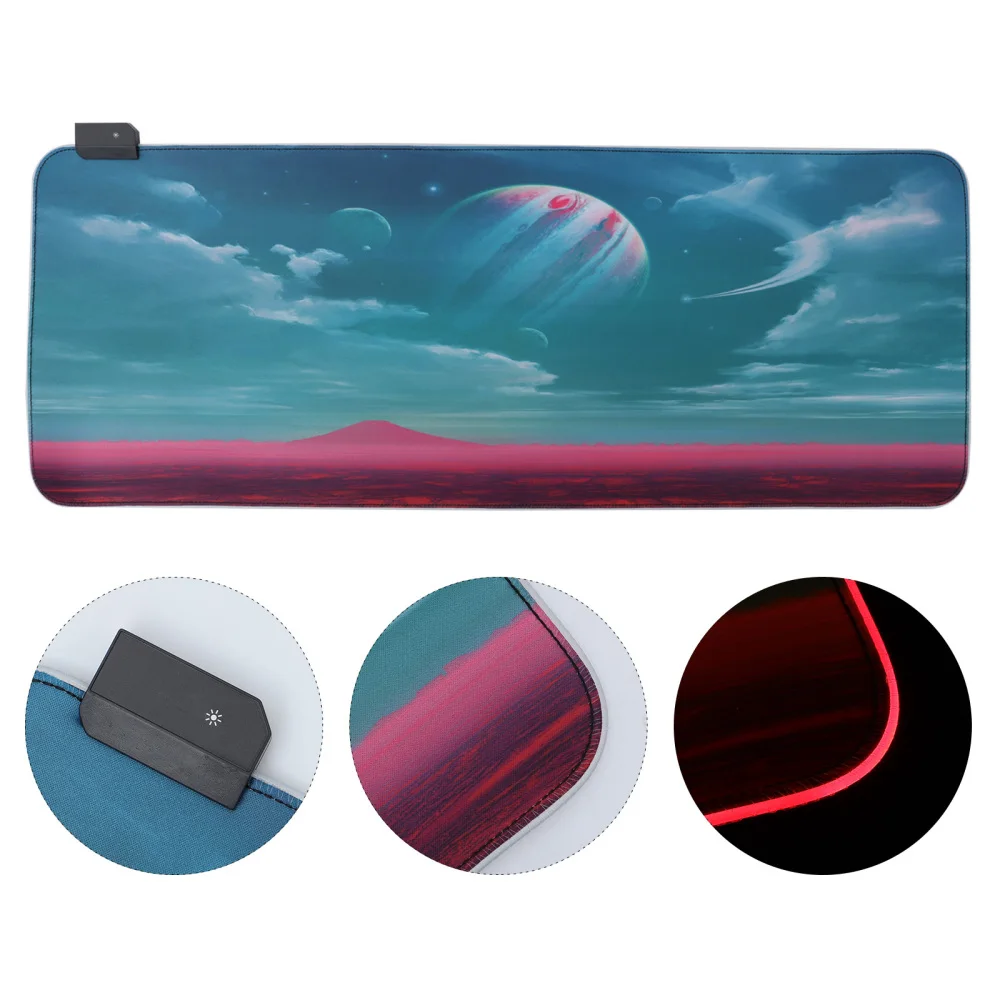 Anti-Slip RGB Gaming Mat Rubber Base Cloth Surface Light LED Pad
Anti-Slip RGB Gaming Mat Rubber Base Cloth Surface Light LED Pad