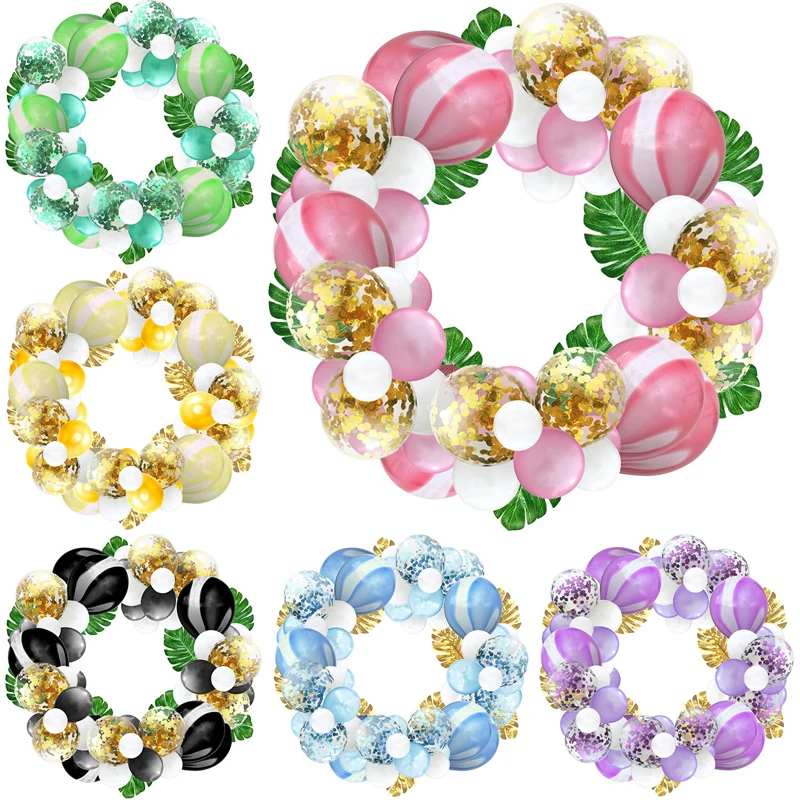 63pcs Agate Color Latex Balloon DIY Garland Confetti Ballons Chain Valentine's Day Wedding Birthday Party Festival Garden Decor
63pcs Agate Color Latex Balloon DIY Garland Confetti Ballons Chain Valentine's Day Wedding Birthday Party Festival Garden Decor