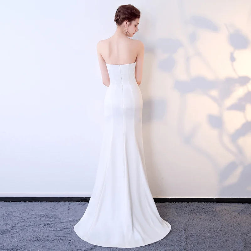 Tube Top Dress Evening Maxi Dress Women Sleeveless Side Slit Wedding Formal Party Gown Black Red White Long Dress Robe De Soiree
Tube Top Dress Evening Maxi Dress Women Sleeveless Side Slit Wedding Formal Party Gown Black Red White Long Dress Robe De Soiree