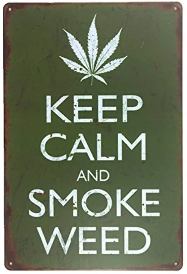 Shabby Chic Stay Calm Smoke Weed Vintage Style Sign (M0050) 
Shabby Chic Stay Calm Smoke Weed Vintage Style Sign (M0050)