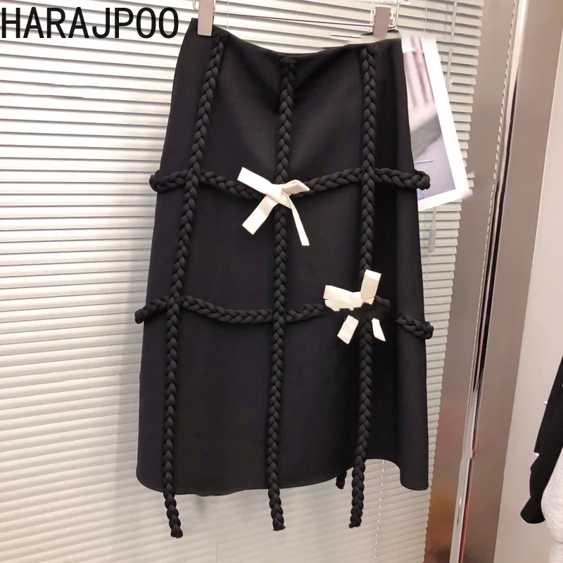 Женские юбки Harajpoo, корейская мода, кавайная Новинка Осень-зима 2021, плетеная веревочная юбка средней длины с бантом и высокой талией, Женская ...
Женские юбки Harajpoo, корейская мода, кавайная Новинка Осень-зима 2021, плетеная веревочная юбка средней длины с бантом и высокой талией, Женская ...