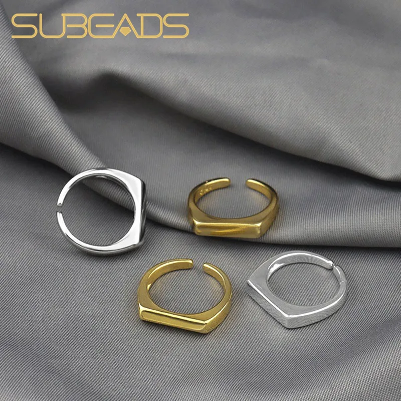 Subeads 925 стерлингового серебра квадратное кольцо на палец для девочек Металл Геометрическая Шарм Регулируемый Размеры ювелирное изделие, ко...
Subeads 925 стерлингового серебра квадратное кольцо на палец для девочек Металл Геометрическая Шарм Регулируемый Размеры ювелирное изделие, ко...