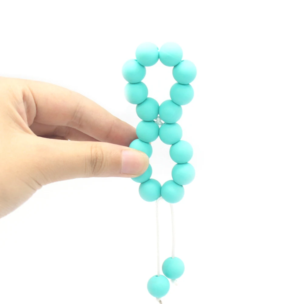 12mm Silicone Beads Bracelet Soft Baby Teether Chewing Teething Teeth Care Toy
12mm Silicone Beads Bracelet Soft Baby Teether Chewing Teething Teeth Care Toy
