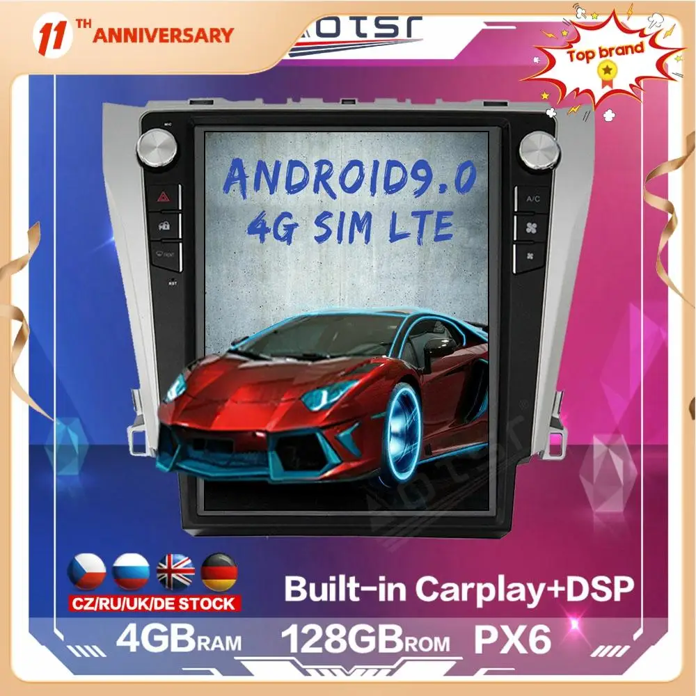 128GB Tesla Style Android Multimedia Car Radio Player Auto GPS Navigation for Toyota Camry Aurion 2012 - 2016 DSP Carplay 4G SIM
128GB Tesla Style Android Multimedia Car Radio Player Auto GPS Navigation for Toyota Camry Aurion 2012 - 2016 DSP Carplay 4G SIM