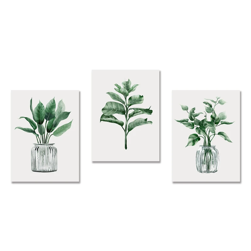 Декоративная картина Wartlla "Простой стиль, зеленые растения" 
Декоративная картина Wartlla "Простой стиль, зеленые растения"