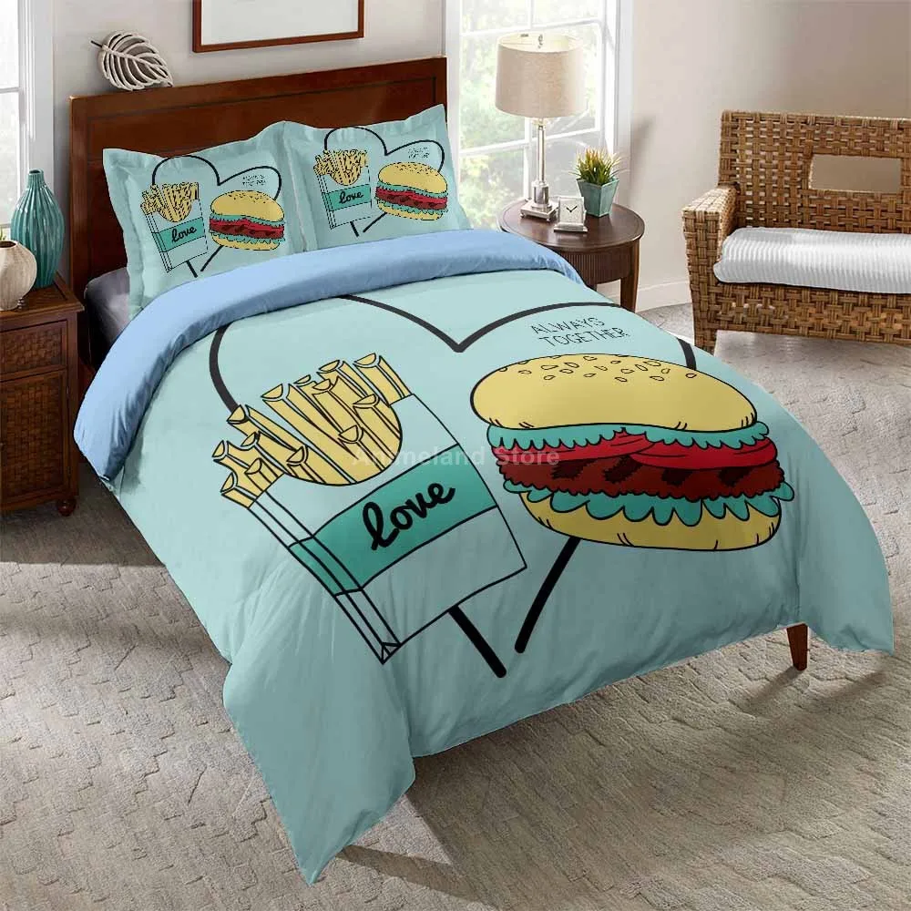 Delicious Food Hamburger Kids Bedding Set Modern Luxury Duvet Cover Sets Comforter Bed Linen Queen King Single Size Dropship
Delicious Food Hamburger Kids Bedding Set Modern Luxury Duvet Cover Sets Comforter Bed Linen Queen King Single Size Dropship