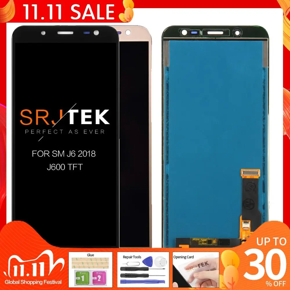 ЖК-дисплей для Samsung Galaxy J6 2018 J600 J600F J600F/DS J600Y, дисплей с сенсорным экраном и дигитайзером в сборе, замена, протестирован
ЖК-дисплей для Samsung Galaxy J6 2018 J600 J600F J600F/DS J600Y, дисплей с сенсорным экраном и дигитайзером в сборе, замена, протестирован