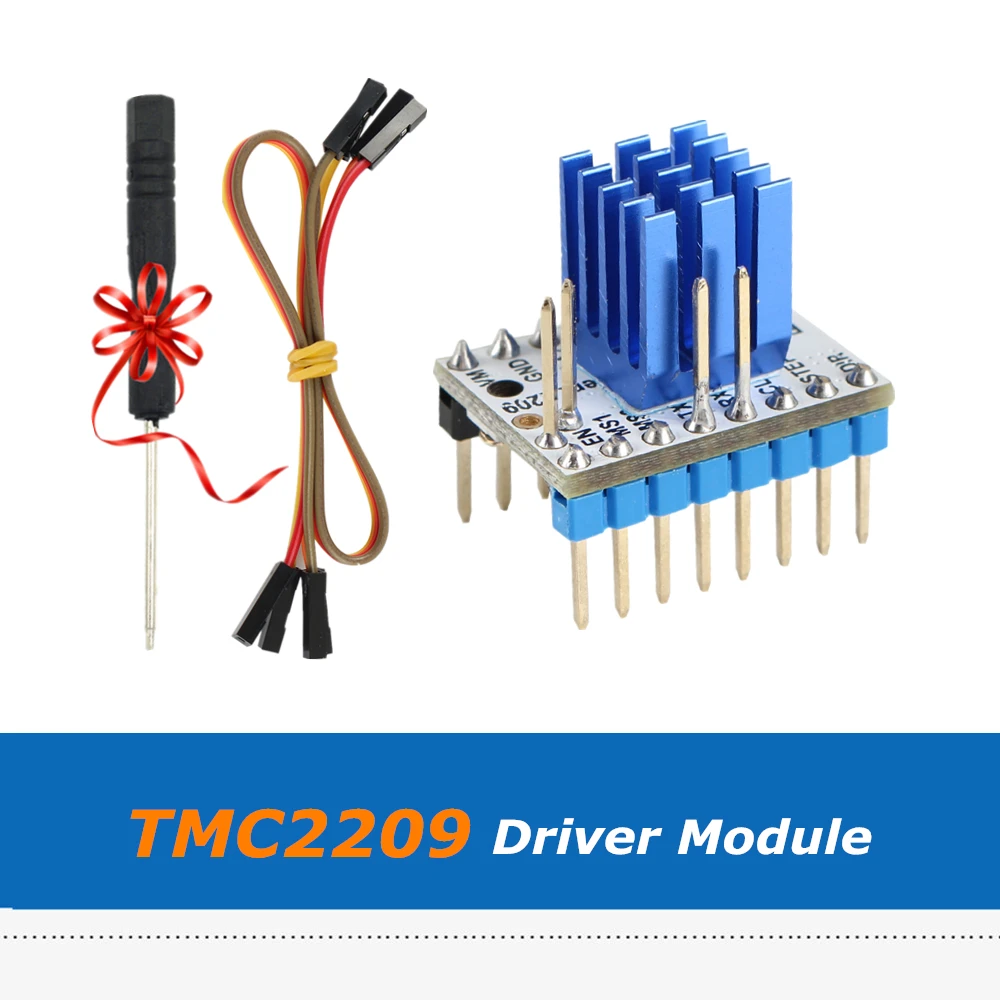 

1pc 3D Printer Parts SPI TMC2209 V2.1 Stepping Motor Driver Stepsticks Mute Driver 256 Microsteps Current 2.8A Peak VS TMC2208