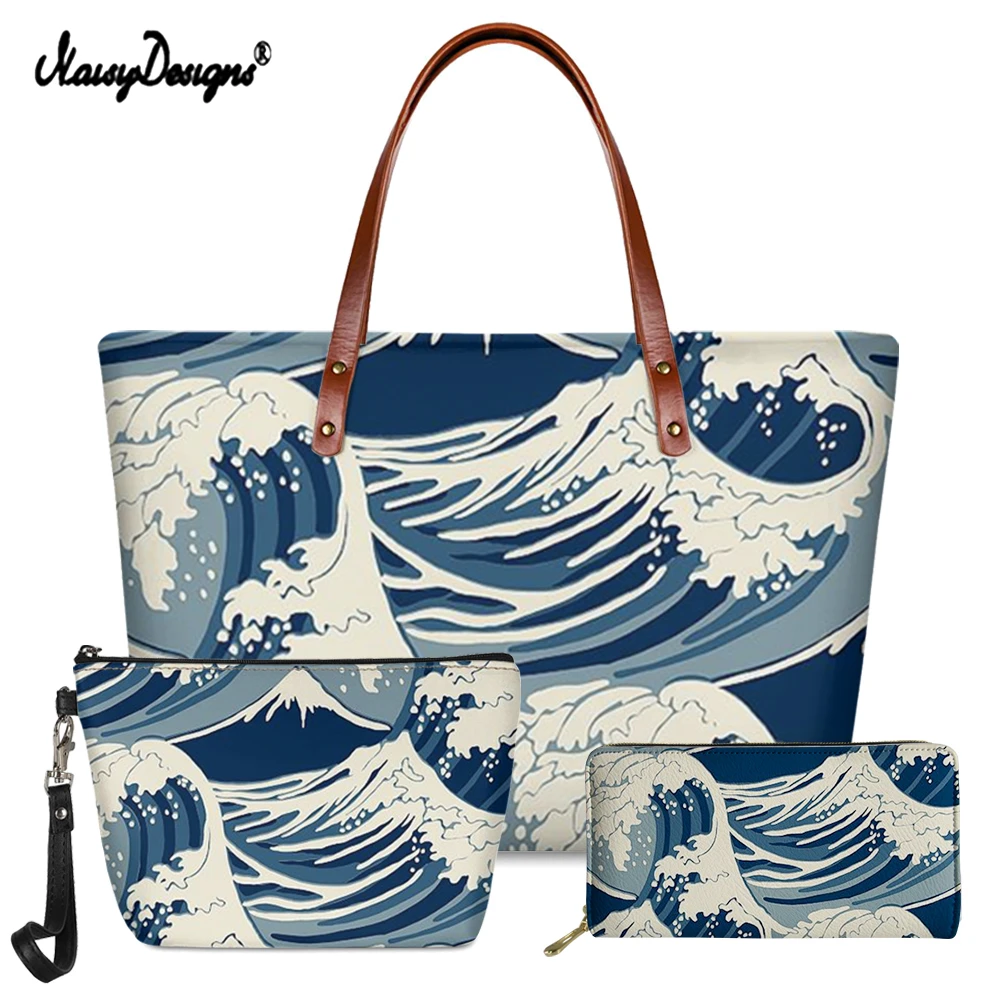 

Женская сумка на плечо с принтом «большая волна» от Katsushika Hokusai