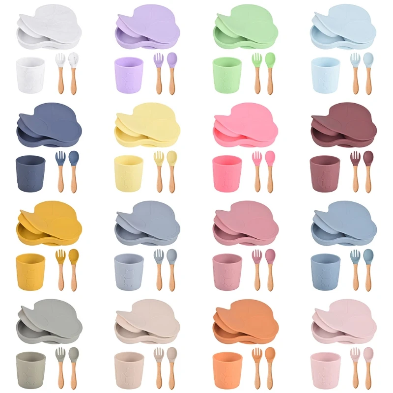 New Toddler Baby Food Grade Silicone Tableware Set Car Shape Self Feeding Divided Suction Plate Dish with Lid Spoon Fork Cup
New Toddler Baby Food Grade Silicone Tableware Set Car Shape Self Feeding Divided Suction Plate Dish with Lid Spoon Fork Cup