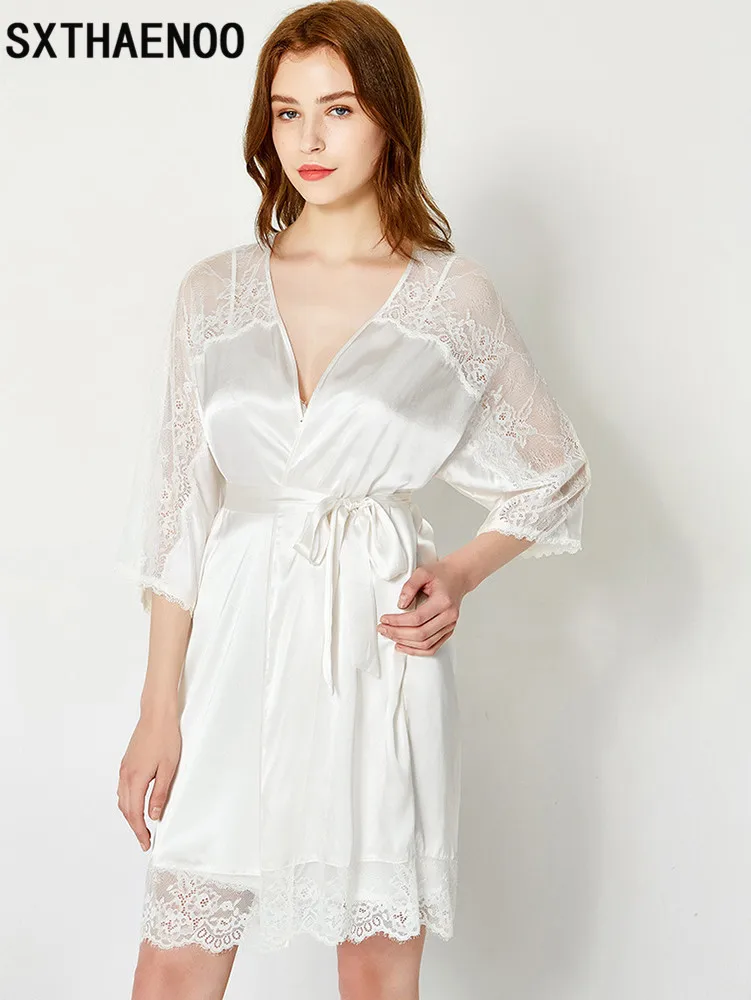 SXTHAENOO Lace Bride Bathrobe Morning Dressing Gowns Sexy Nightgown Female Strap Nightdress French Robes Elegant Women Lingerie
SXTHAENOO Lace Bride Bathrobe Morning Dressing Gowns Sexy Nightgown Female Strap Nightdress French Robes Elegant Women Lingerie
