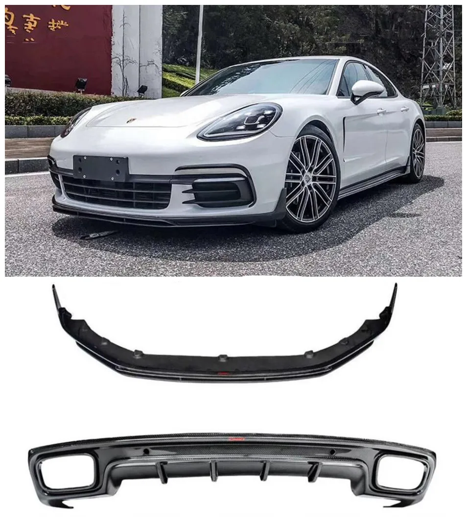 Carbon Fiber Car Bumper Front Lip +Rear Bumper Lip Diffuser Protector Cover Fits For Porsche Panamera 2017 2018 2019
Carbon Fiber Car Bumper Front Lip +Rear Bumper Lip Diffuser Protector Cover Fits For Porsche Panamera 2017 2018 2019