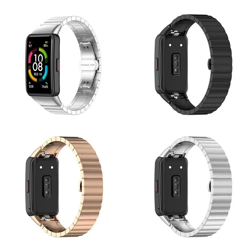 New Stainless Steel Band Straps For Huawei Band6 Smart Wristband Bracelet Replacement Watchband For Huawei Honor 6 Metal Correa
New Stainless Steel Band Straps For Huawei Band6 Smart Wristband Bracelet Replacement Watchband For Huawei Honor 6 Metal Correa