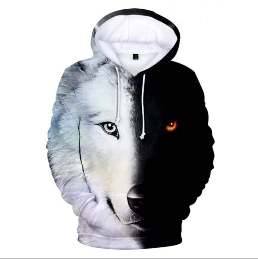 2020 New Wolf Hoodies Men's Hoodie Autumn Winter Hip Hop Hoody Tops Casual Brand 3D Wolf Head Hoodie Sweatshirt Dropship Outwear
2020 New Wolf Hoodies Men's Hoodie Autumn Winter Hip Hop Hoody Tops Casual Brand 3D Wolf Head Hoodie Sweatshirt Dropship Outwear
