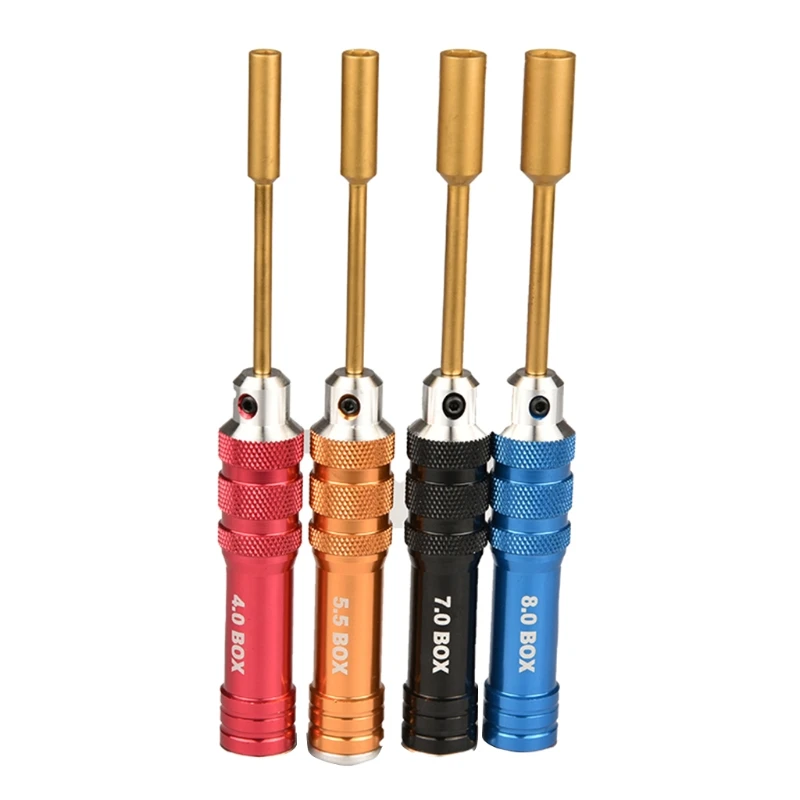 4 Pieces Hex Key Socket Screwdrivers Repair Tools Kit 4.0/5.5/7.0/8.0mm Sleeve Spanner Flat Head Wrench for RC Car DXAC
4 Pieces Hex Key Socket Screwdrivers Repair Tools Kit 4.0/5.5/7.0/8.0mm Sleeve Spanner Flat Head Wrench for RC Car DXAC