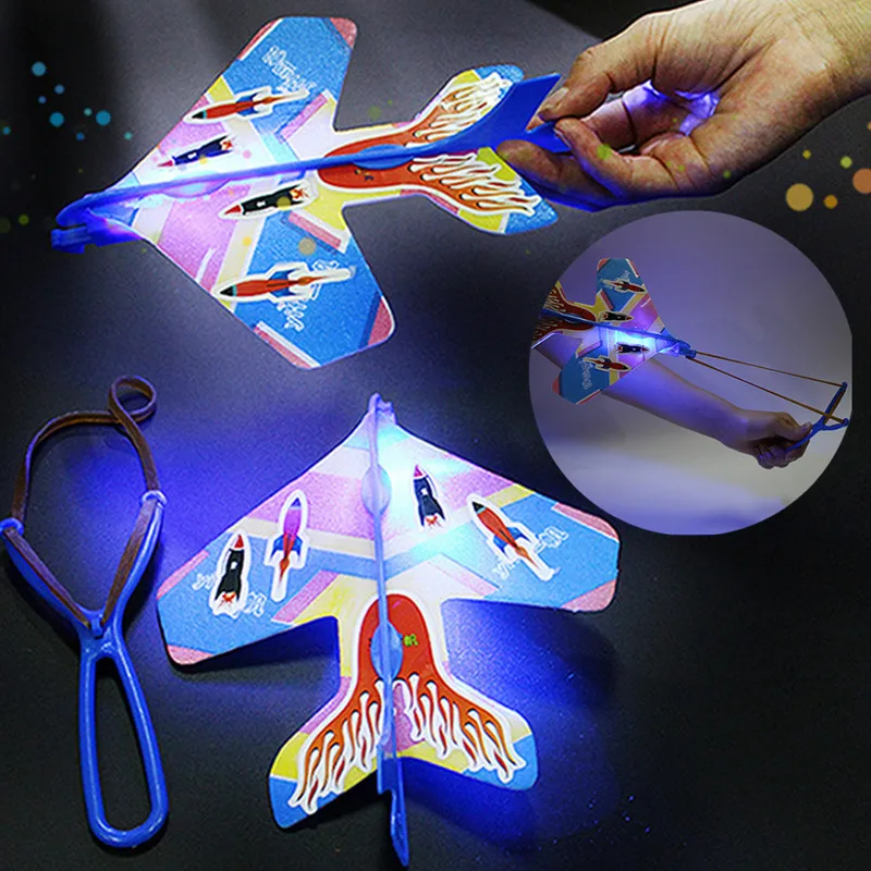 DIY Flash Ejection Cyclotron Light Plane Slingshot Aircraft For Kids Gift Toys
DIY Flash Ejection Cyclotron Light Plane Slingshot Aircraft For Kids Gift Toys