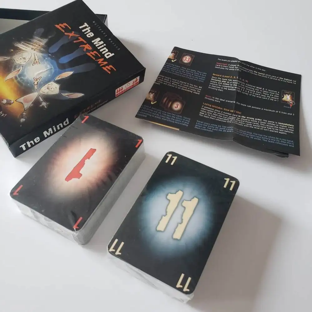 The Mind Card First Second Generation Table Game Soul Card Game 2-4 Players Family Party Entertainment Board Game Adult Gift
The Mind Card First Second Generation Table Game Soul Card Game 2-4 Players Family Party Entertainment Board Game Adult Gift