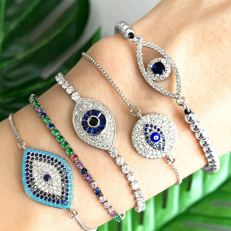 Lucky Turkish Evil Eye Bracelet For Women Zircon Cute Vintage Eyes Beads Braided Adjustable Bracelet Jewelry Gift Bijoux Femme
Lucky Turkish Evil Eye Bracelet For Women Zircon Cute Vintage Eyes Beads Braided Adjustable Bracelet Jewelry Gift Bijoux Femme