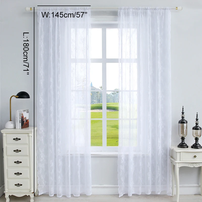 2021 Curtains 1 piece Lace Warp Knit Modern Window Screen Window Tulle For Living Room Bedroom Curtains Decoration Dropship 621 
2021 Curtains 1 piece Lace Warp Knit Modern Window Screen Window Tulle For Living Room Bedroom Curtains Decoration Dropship 621