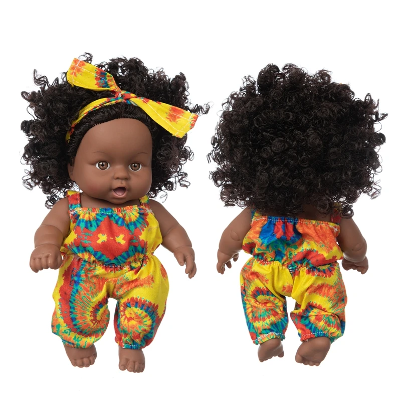 Yellow Jumpsuit 20cm 2021 African baby dolls silicone viny 8inch Reborn baby poupee boneca baby soft toy children gift
Yellow Jumpsuit 20cm 2021 African baby dolls silicone viny 8inch Reborn baby poupee boneca baby soft toy children gift