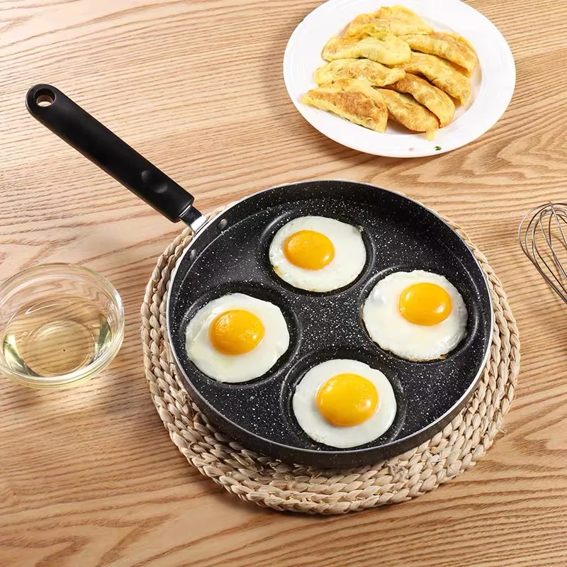 3-7 Hole Non-stick Frying Pans Pancakes Breakfast Egg Pan Durable Holes Cooking Ham Pancak Maker Cookware | Дом и сад