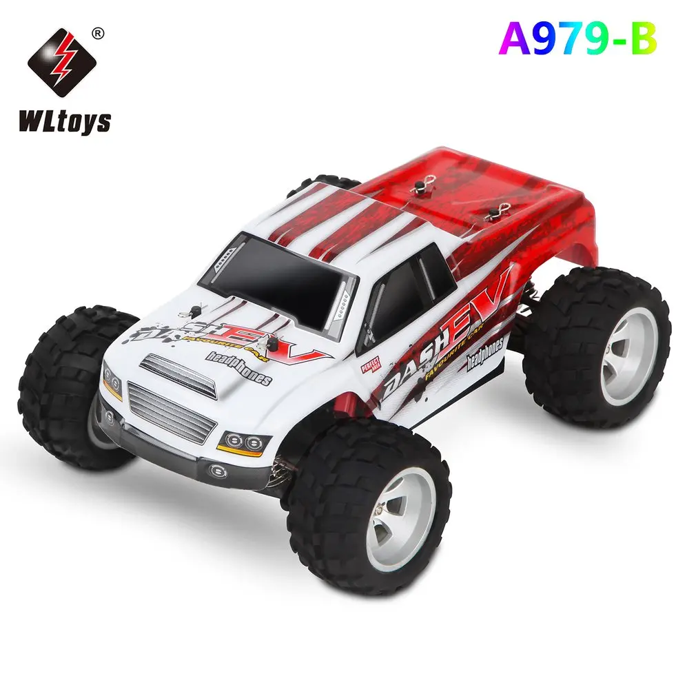 WLtoys A979-B 1/18 Racing Car 2.4GHz 4WD RC Car 70KM/h High Speed High Quality Big Foot Truck RC Crawler Electric RTR Gift Toys
WLtoys A979-B 1/18 Racing Car 2.4GHz 4WD RC Car 70KM/h High Speed High Quality Big Foot Truck RC Crawler Electric RTR Gift Toys