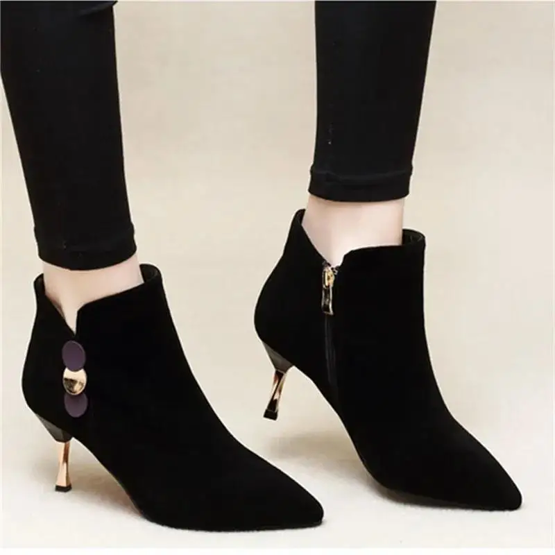 Cresfimix Women European Stylish High Quality Suede Comfort Autumn Stiletto Heel Ankle Boots Lady Casual Sweet Boots C7036b
Cresfimix Women European Stylish High Quality Suede Comfort Autumn Stiletto Heel Ankle Boots Lady Casual Sweet Boots C7036b