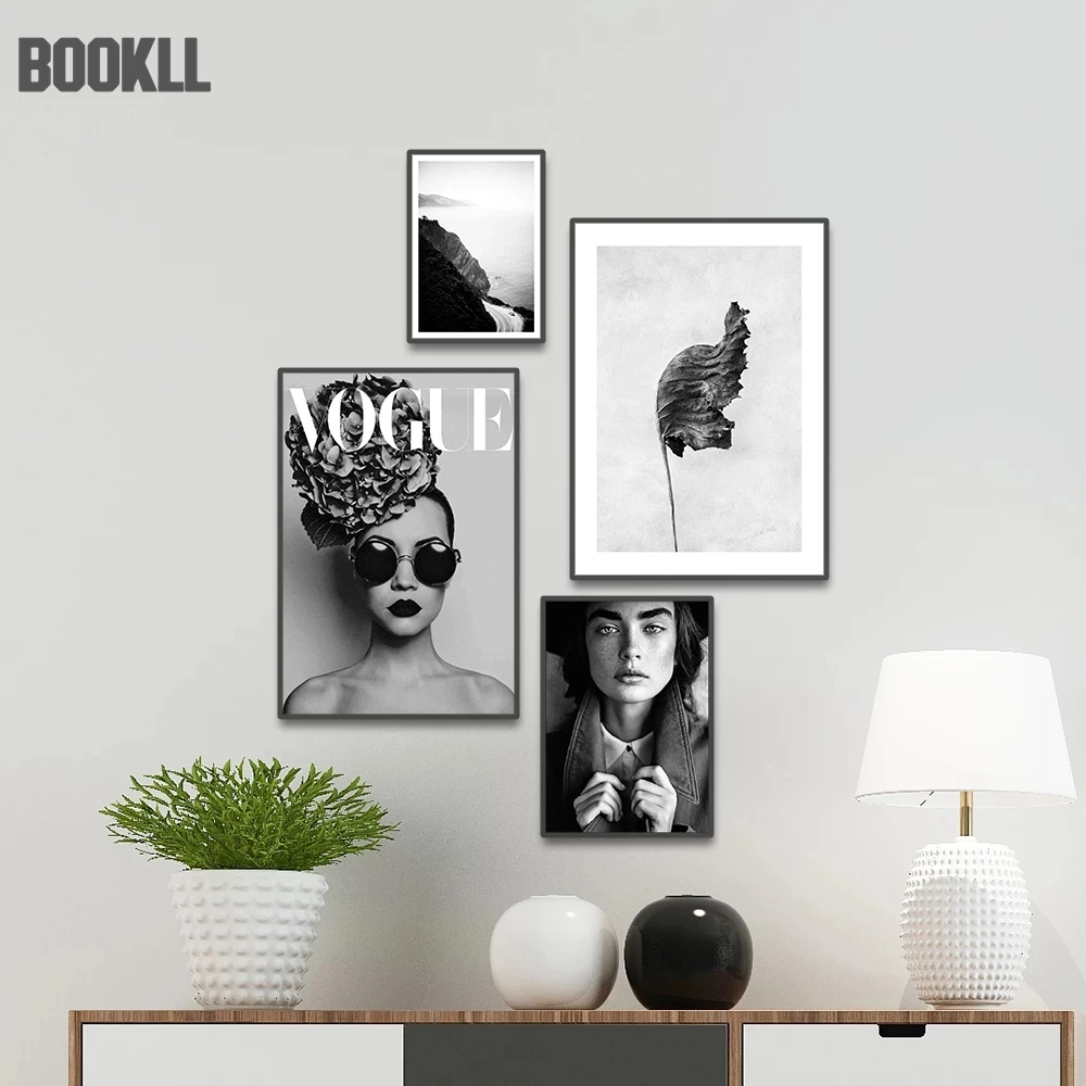 Black and White Leaf Poppy Vogue In DressCoast Whale Tai Lady in Hat Girl Vintage Wall Art Posters And Prints Canvas Painting
Black and White Leaf Poppy Vogue In DressCoast Whale Tai Lady in Hat Girl Vintage Wall Art Posters And Prints Canvas Painting