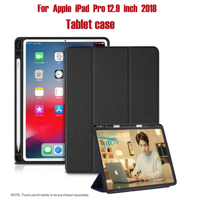Leather Soft Silicone flip Tablet Case for Apple iPad Pro 12.9 ”for iPad Pro 12.9 inch 2018 Magnetic Tablet Case With Pen Holder
Leather Soft Silicone flip Tablet Case for Apple iPad Pro 12.9 ”for iPad Pro 12.9 inch 2018 Magnetic Tablet Case With Pen Holder