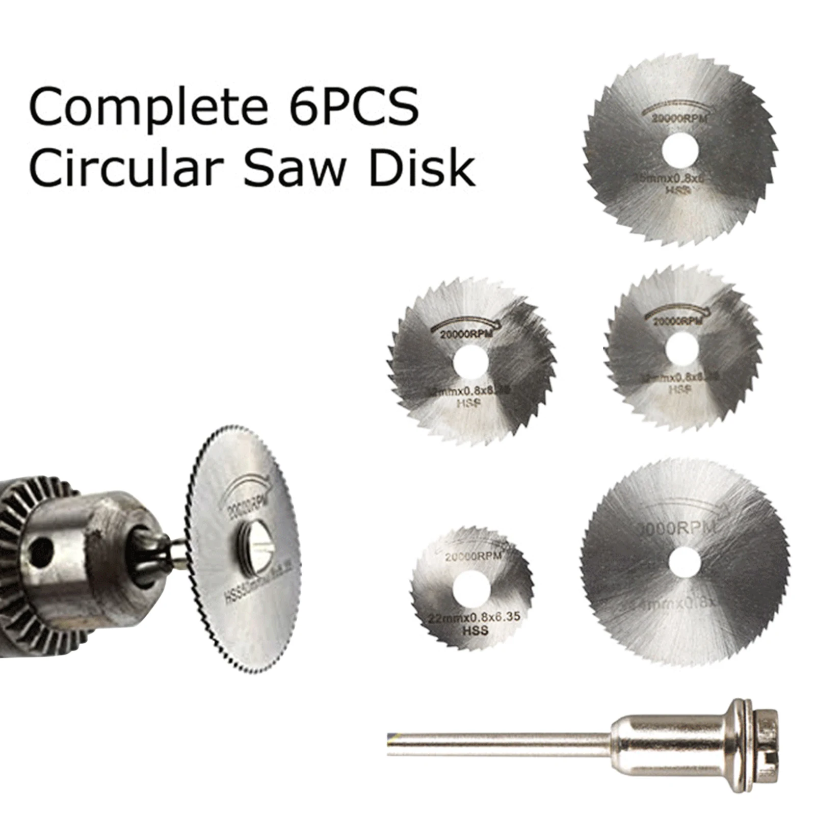 5 PCS Circular SawBlades Set for Dremel Rotary Tool Wood Plastics PVC Cut-of Cutting Blading
5 PCS Circular SawBlades Set for Dremel Rotary Tool Wood Plastics PVC Cut-of Cutting Blading