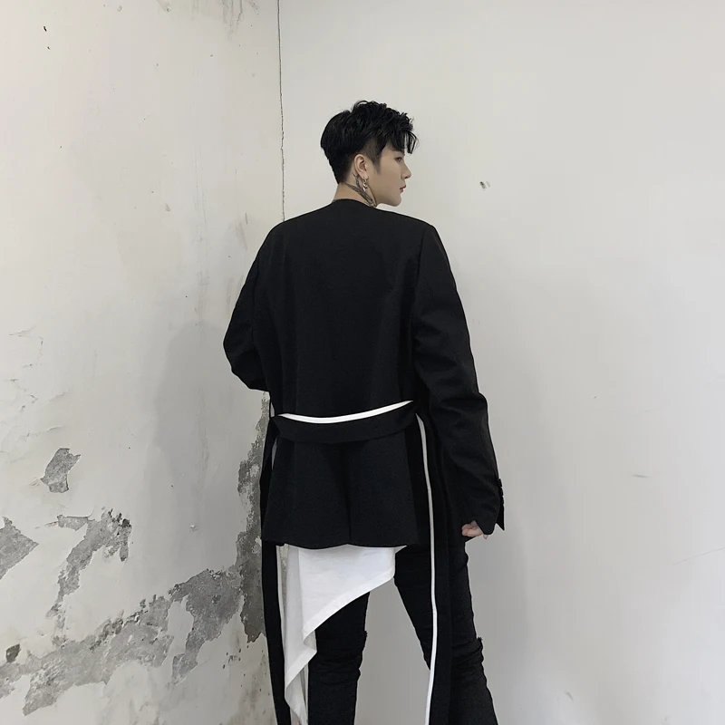 M-XXL!Autumn new personality irregular collar design Korean Slim men's suit hair stylist youth blazer.
M-XXL!Autumn new personality irregular collar design Korean Slim men's suit hair stylist youth blazer.