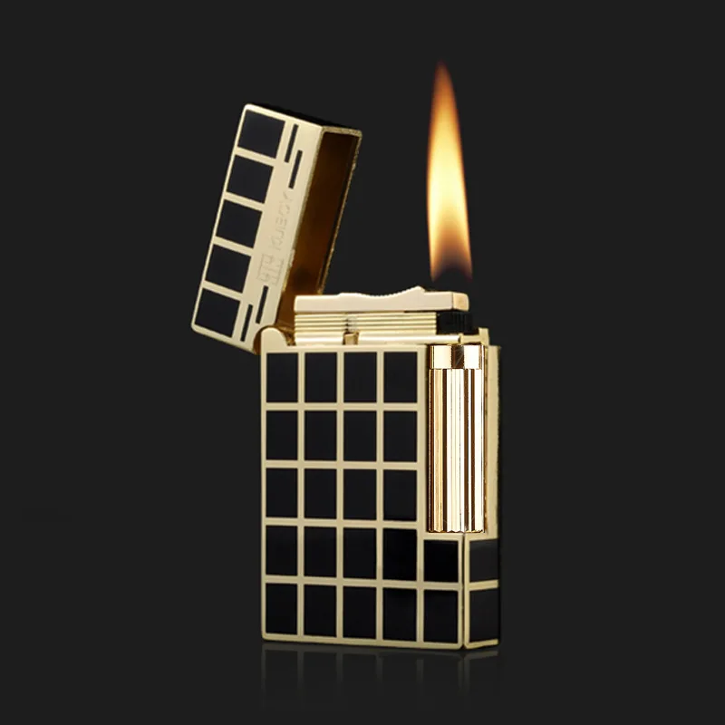 Kuboy Ping Sound Lighter Jet Butane Gas Inflatable Cigarette Lighter for Cigarettes Refillable Grinding Wheels Fire Lighter Gift
Kuboy Ping Sound Lighter Jet Butane Gas Inflatable Cigarette Lighter for Cigarettes Refillable Grinding Wheels Fire Lighter Gift
