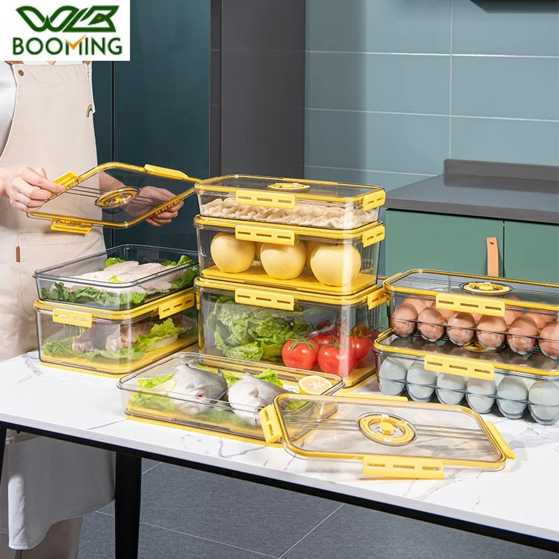 WBBOOMING Kitchen Storage Box Timing Refrigerator Food Preservation Freezer Magic Rectangular Vegetable Fruit Sealing Container
WBBOOMING Kitchen Storage Box Timing Refrigerator Food Preservation Freezer Magic Rectangular Vegetable Fruit Sealing Container