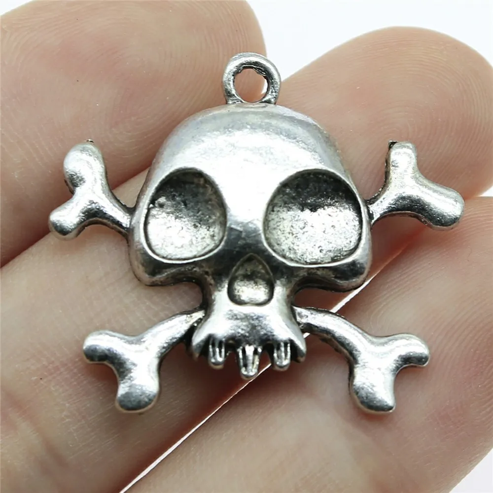 20pcs 31x28mm Antique Silver Color Pendants Skeleton Zinc Alloy Skull Charms Pendant
20pcs 31x28mm Antique Silver Color Pendants Skeleton Zinc Alloy Skull Charms Pendant