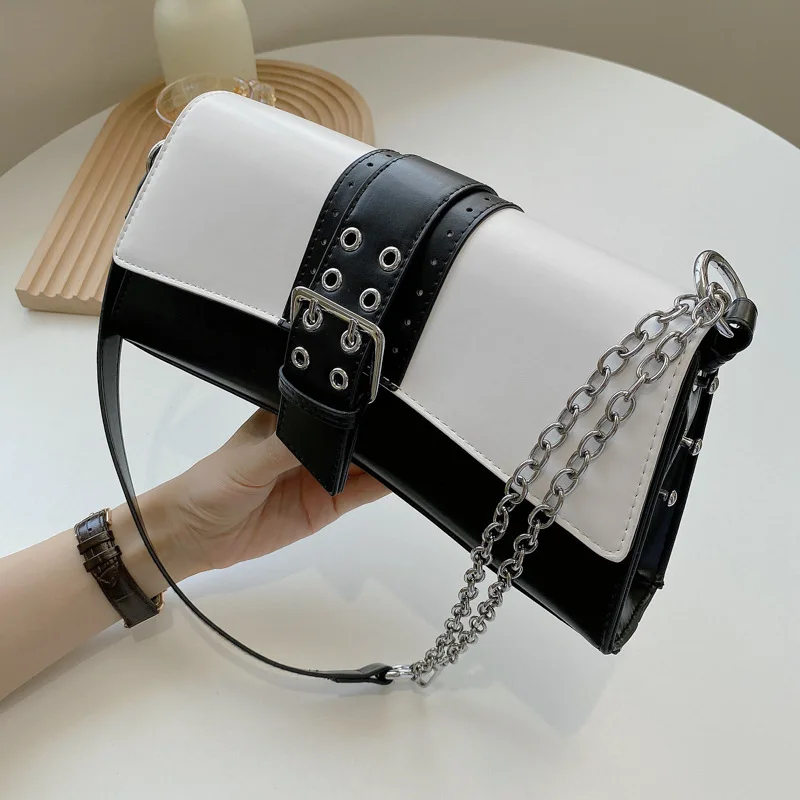 Street Fashion Personality Hit Color Small Square Bag 2021 New Female Bag Korean Fashion All-match One-shoulder Armpit Chain Bag
Street Fashion Personality Hit Color Small Square Bag 2021 New Female Bag Korean Fashion All-match One-shoulder Armpit Chain Bag