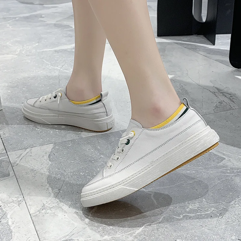 Women's Sneakers Cowhide White Shoes Women 2021 Spring New Casual Students All-Match zapatillas Mujer Women Shoe Chaussure Femme
Women's Sneakers Cowhide White Shoes Women 2021 Spring New Casual Students All-Match zapatillas Mujer Women Shoe Chaussure Femme