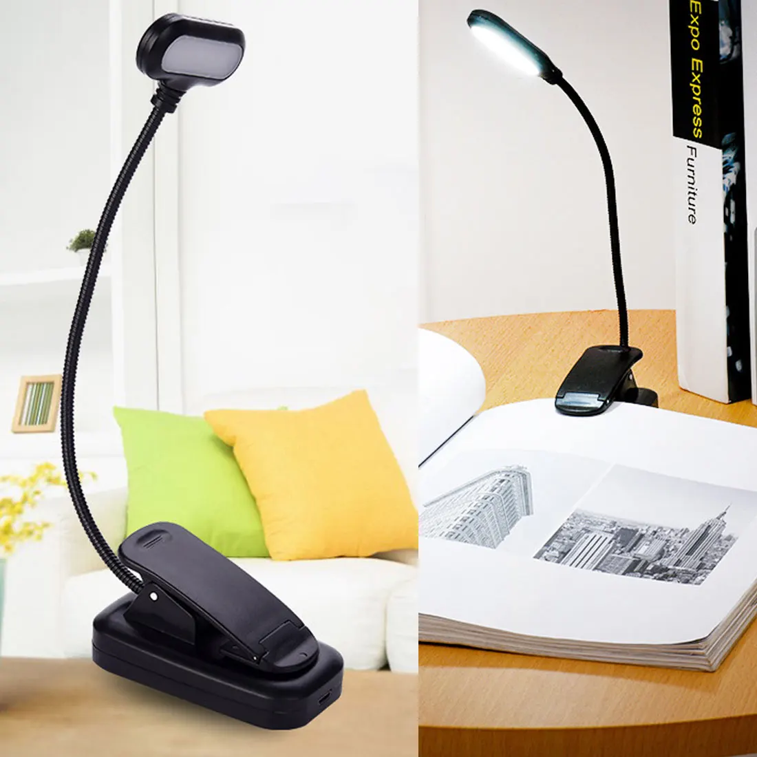3 Modes Book Light USB Rechargeable Flexible 1W 5 LED Clip Reading Night Light Brightness Table Lamp Desk Bedside Lantern 110lm
3 Modes Book Light USB Rechargeable Flexible 1W 5 LED Clip Reading Night Light Brightness Table Lamp Desk Bedside Lantern 110lm