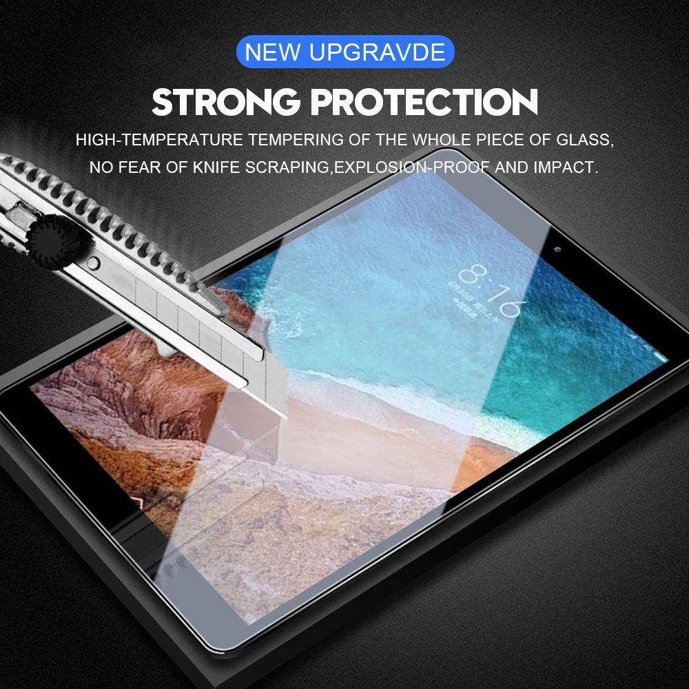 2 шт. 9H Защита экрана для Xiaomi Mi Pad 4 8 0 3 7 9 планшета закаленное стекло MiPad защитная