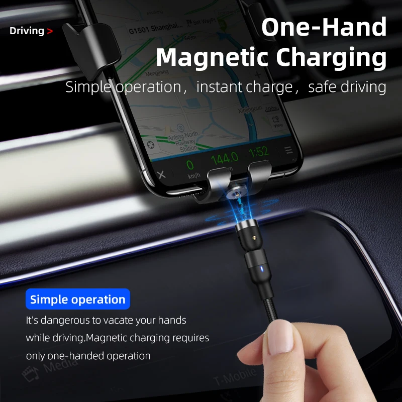 Магнитный кабель 3 а/1 м быстрое зарядное устройство с Micro USB Тип C магнитный шнур