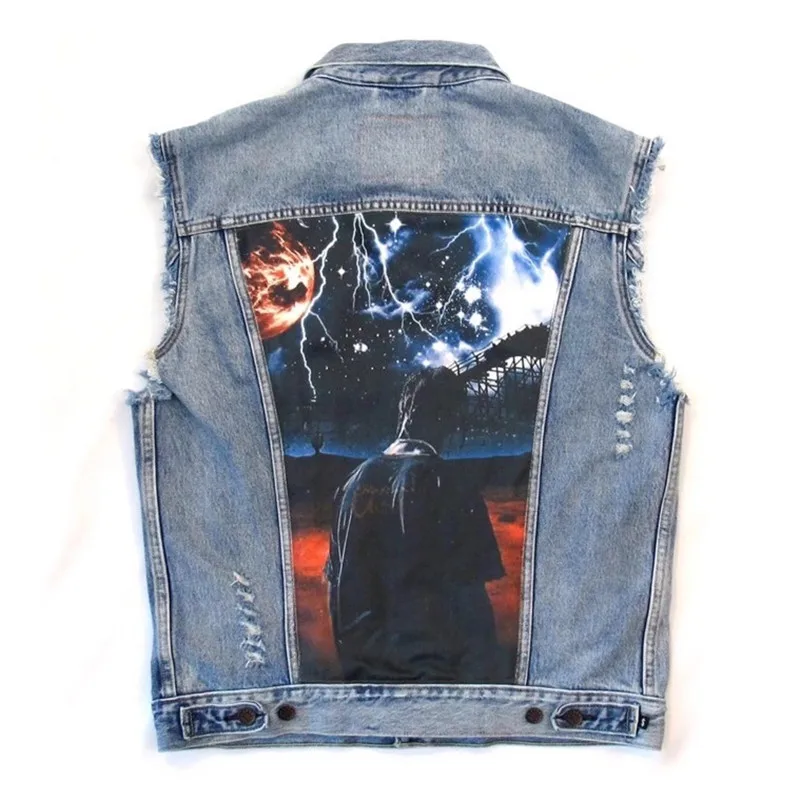 Sleeveless Travis Scott Cactus Jack Denim Jacket Women 1:1 High Quality Vest Astroworld Slim-Fit Cowboy Coat Jean
Sleeveless Travis Scott Cactus Jack Denim Jacket Women 1:1 High Quality Vest Astroworld Slim-Fit Cowboy Coat Jean