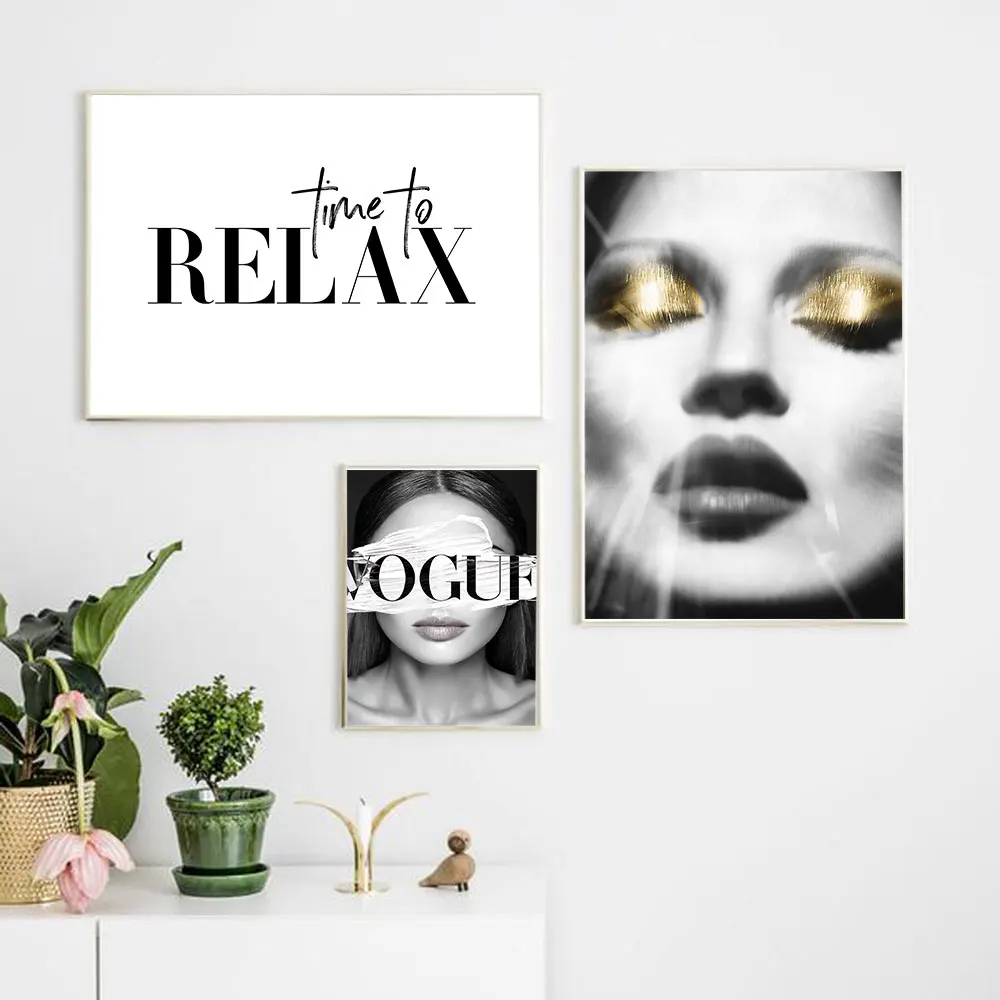Abstract Woman Poster Golden Eyeshadow Art Print Relax Fashion Quotes Canvas Painting Norbic Wall Picture For Living Room Decor
Abstract Woman Poster Golden Eyeshadow Art Print Relax Fashion Quotes Canvas Painting Norbic Wall Picture For Living Room Decor