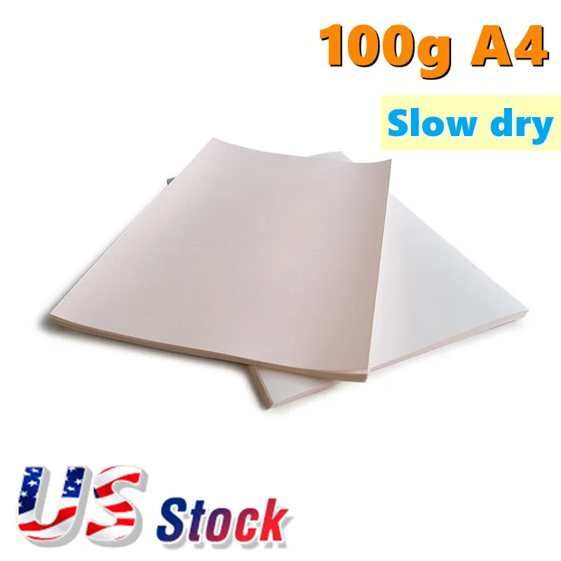 

100g A4 Slow Dry Dye Sublimation Transfer Paper 8.3" x 11.7" 100sheets