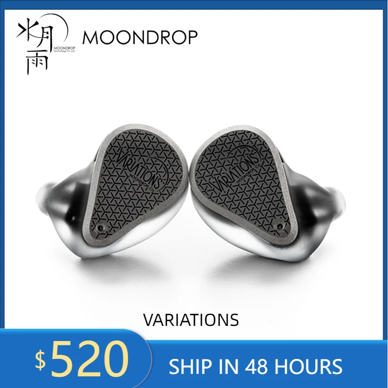 Moondrop VARIATIONS Hifi Earphones Diaphragm Dynamic Driver Balanced Armature Driver 1DD-2BA-2EST Eribrid IEM Earbuds
Moondrop VARIATIONS Hifi Earphones Diaphragm Dynamic Driver Balanced Armature Driver 1DD-2BA-2EST Eribrid IEM Earbuds