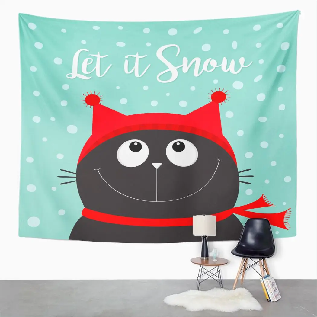 Striped Tapestry Let It Snow Cat Tapestry For Bedroom Room Decor Wall Hanging Wall Art Tapestry Picnic Mat Beach Towel Bed Cover
Striped Tapestry Let It Snow Cat Tapestry For Bedroom Room Decor Wall Hanging Wall Art Tapestry Picnic Mat Beach Towel Bed Cover