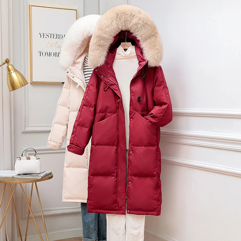 Fitaylor/зимняя Свободная куртка с капюшоном и длинным рукавом из натурального меха, Женская куртка, 90% утиного пуха, пальто на молнии, теплая зи...
Fitaylor/зимняя Свободная куртка с капюшоном и длинным рукавом из натурального меха, Женская куртка, 90% утиного пуха, пальто на молнии, теплая зи...