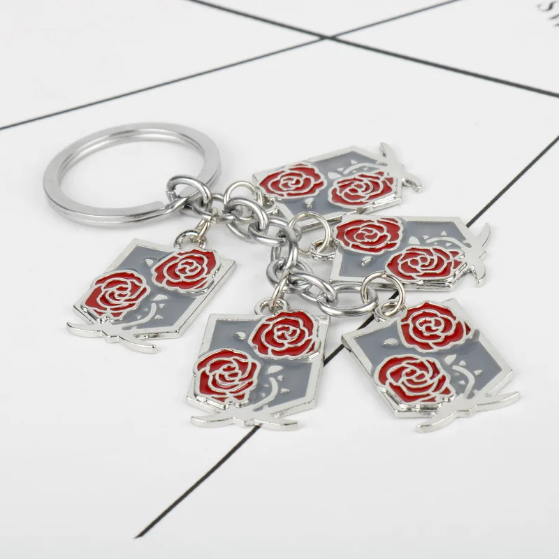 Anime Keychain Attack On Titans Badge Pendant Necklace Key Chain Exquisite Roses Boys Girls Favorite Festival Keyring Gift
Anime Keychain Attack On Titans Badge Pendant Necklace Key Chain Exquisite Roses Boys Girls Favorite Festival Keyring Gift