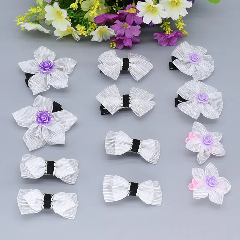 

wholesale hair clips for girls hairpins headwear silk hair scrunchie pack gumki do wlosow dla dzieci kids Hair Accessories D07