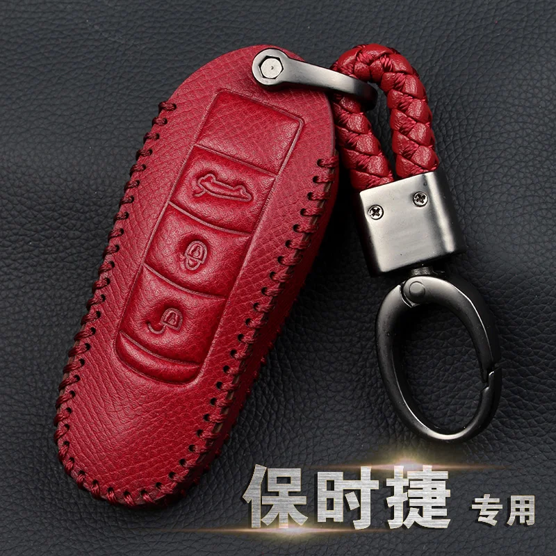 High-end leather car key case car key chain car key bag for Porsche Cayenne macan panamera 718
High-end leather car key case car key chain car key bag for Porsche Cayenne macan panamera 718